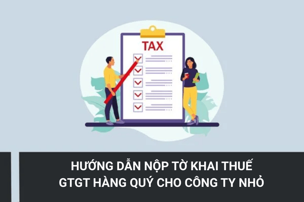 Hướng dẫn nộp tờ khai thuế GTGT hàng quý cho công ty nhỏ