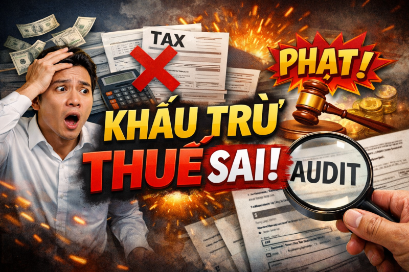 Bị công ty khấu trừ thuế sai: xử lý ra sao để lấy lại tiền?